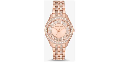 rose gold hardware michael kors|Mini Harlowe Pavé Rose Gold.